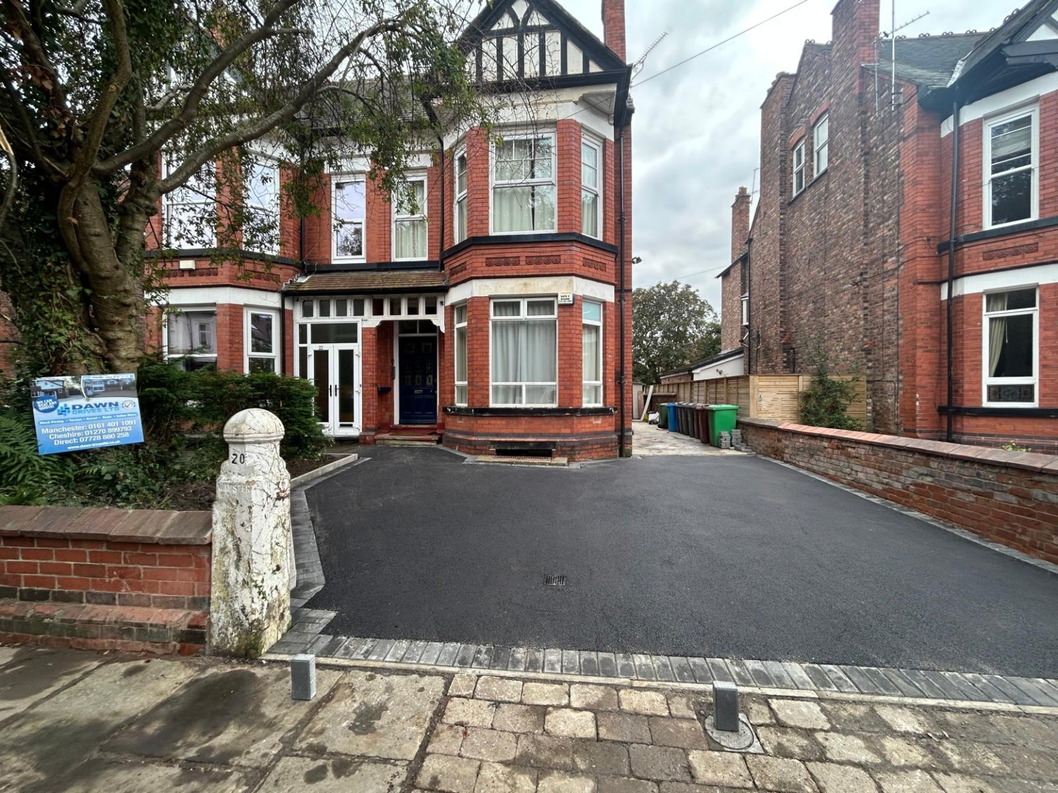 large tarmac driveway Trafford