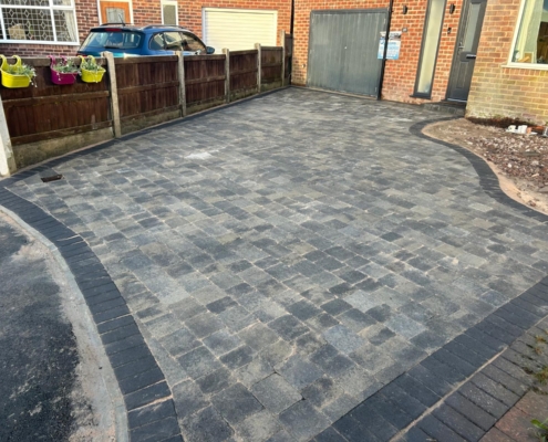 block paving driveway completed in Altrincham by Dawn Drives Ltd